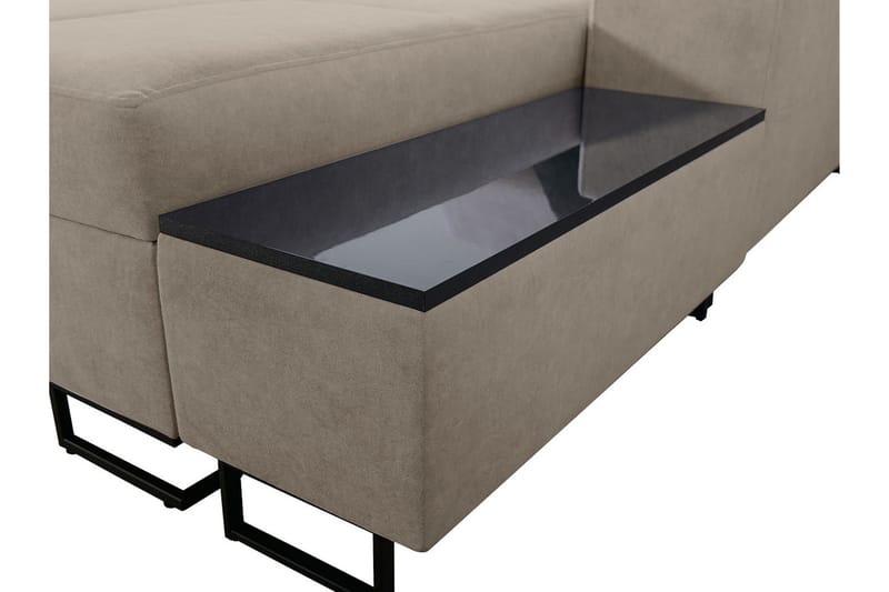 Seginus Bäddsoffa m. Divan Förvaring 3-sits 226x127 - Rosa - Möbler - Soffa - Bäddsoffa