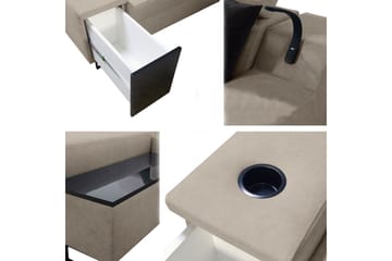 Seginus Bäddsoffa m. Divan Förvaring 3-sits 226x127 - Svart - Möbler - Soffa - Bäddsoffa