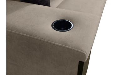 Seginus Hörnbäddsoffa 4-sits 210x127 - Rosa - Möbler - Soffa - Bäddsoffa