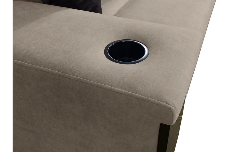 Seginus Hörnbäddsoffa 4-sits 210x127 - Rosa - Möbler - Soffa - Bäddsoffa