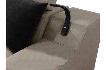 Seginus Hörnbäddsoffa 4-sits 210x127 - Svart - Möbler - Soffa - Bäddsoffa