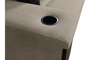 Seginus Hörnbäddsoffa 4-sits 210x127 - Svart - Möbler - Soffa - Bäddsoffa