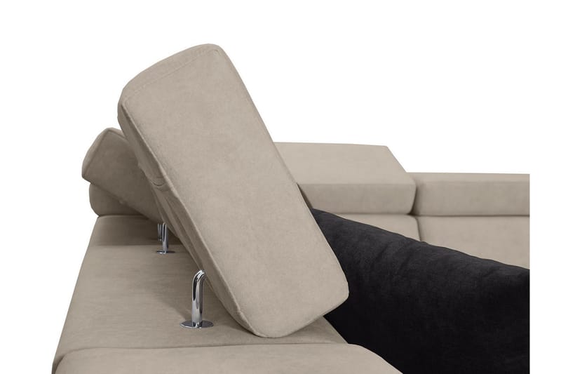 Seginus Hörnbäddsoffa m. Divan 5-sits 268x127 - Svart - Möbler - Soffa - Bäddsoffa
