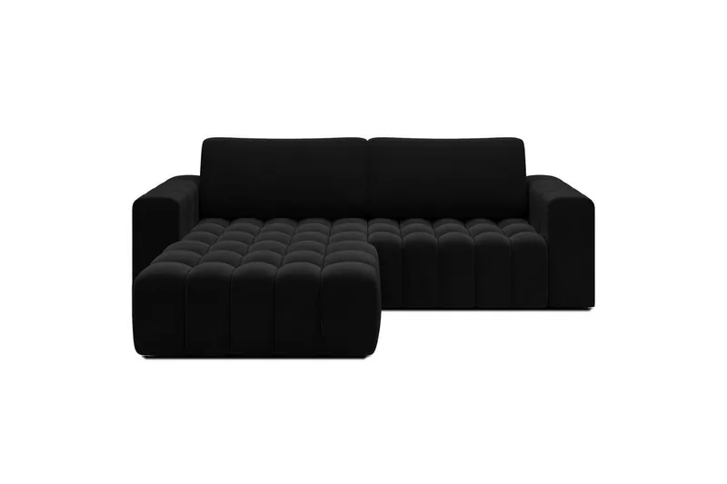 Sektionssoffa Eltap Bonett 250x175x92 cm, Matt Velvet 99, Blå, Vänster