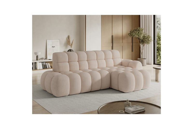 Sektionssoffa Eltap Ceedro 283x165x98 cm - Jarell 20, Beige, Höger - Möbler - Soffa - Bäddsoffa