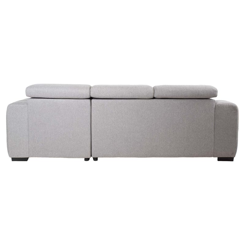 Selmar 2-sits Höger Hörnbäddsoffa med Förvaring i Tyg - Grå - Möbler - Soffa - Bäddsoffa