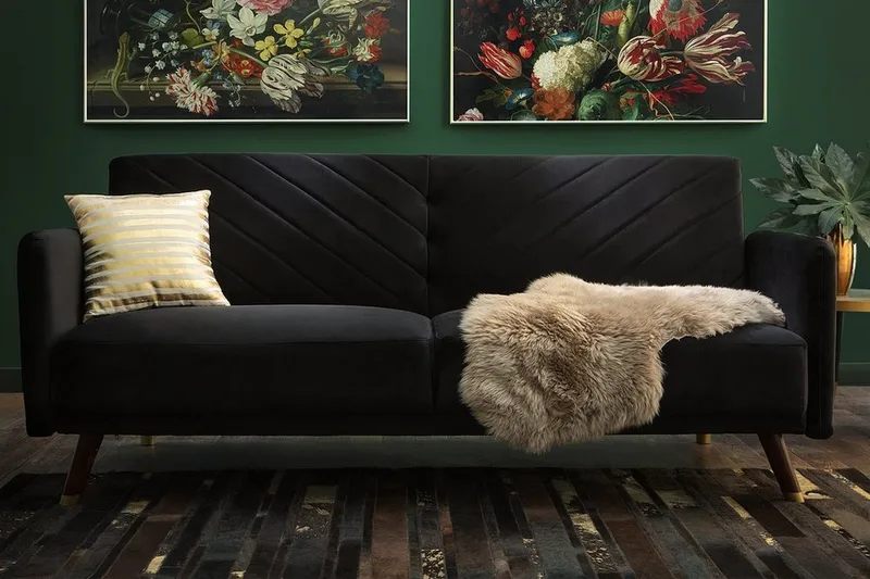 Senja Bäddsoffa 200 cm - Svart - Möbler - Soffa - Bäddsoffa