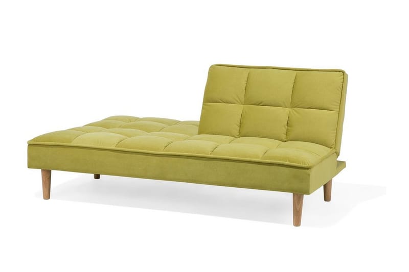 Siljan 3-sits Rektangulär Fällbar Bäddsoffa 105x177 cm i Sammet - Grön - Möbler - Soffa - Bäddsoffa