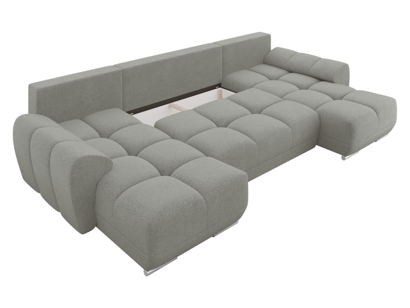Simerly U-formad 5-sits Bäddsoffa med förvaring - grå - Möbler - Soffa - Bäddsoffa