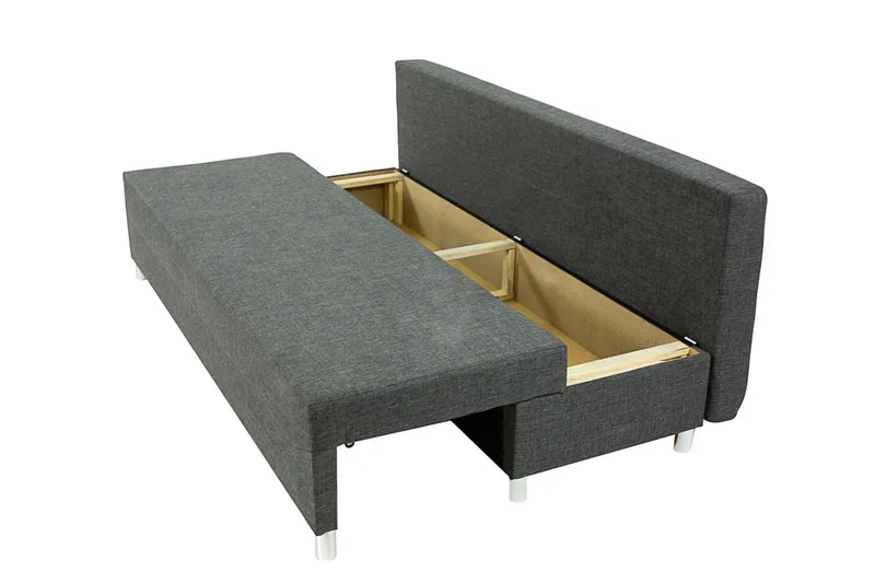 Skatteg Bäddsoffa 192x80x80 cm - Grå - Möbler - Soffa - Bäddsoffa