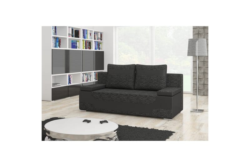 Soffa Eltap Area 200x90x92 cm, Berlin 02, Mjuk 11, Svart