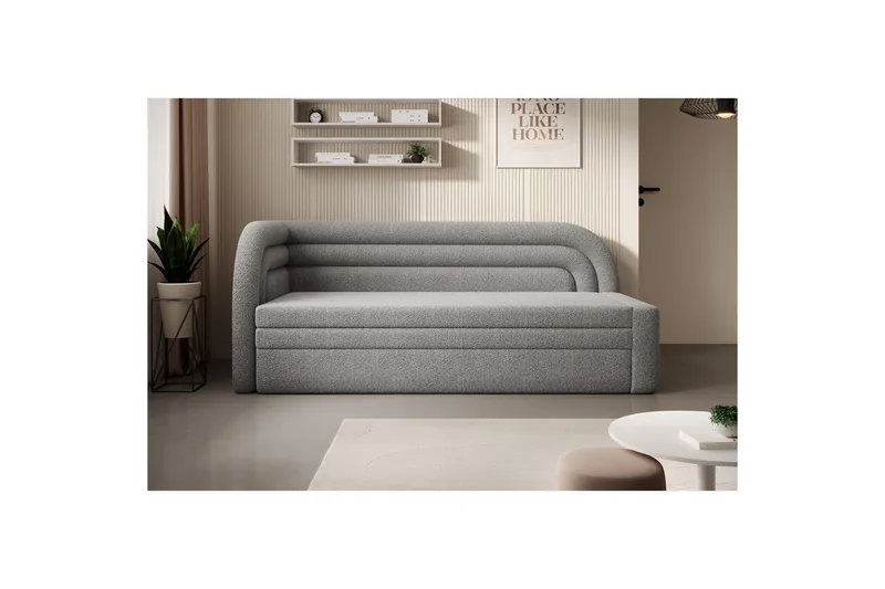Soffa Eltap Fabillo 223x86x80 cm - Royal 04, Ljusgrå, Vänster - Möbler - Soffa - Bäddsoffa