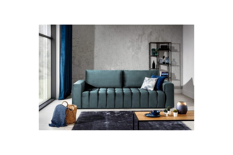 Soffa Eltap Lazaro 247x97x92 cm, Monolit 76, Blå