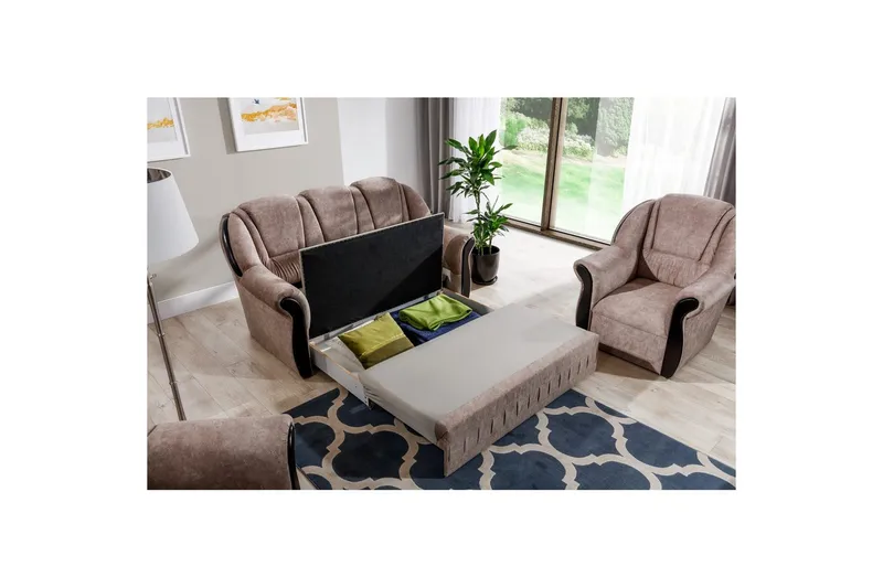 Soffa Eltap Lord 180x85x105 cm - Dora 22, Brun - Möbler - Soffa - Bäddsoffa