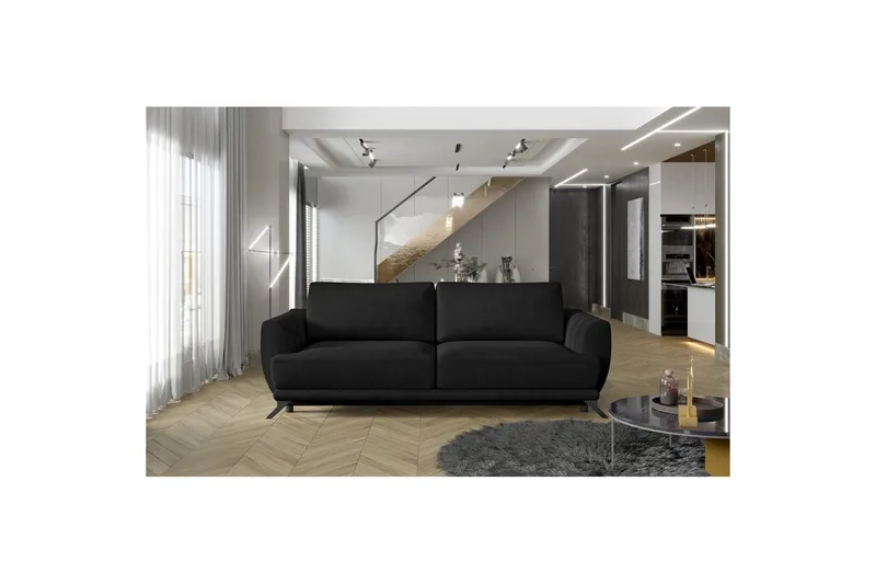 Soffa Eltap Megis 242x95x90 cm, Mat Sammet 99, Blå