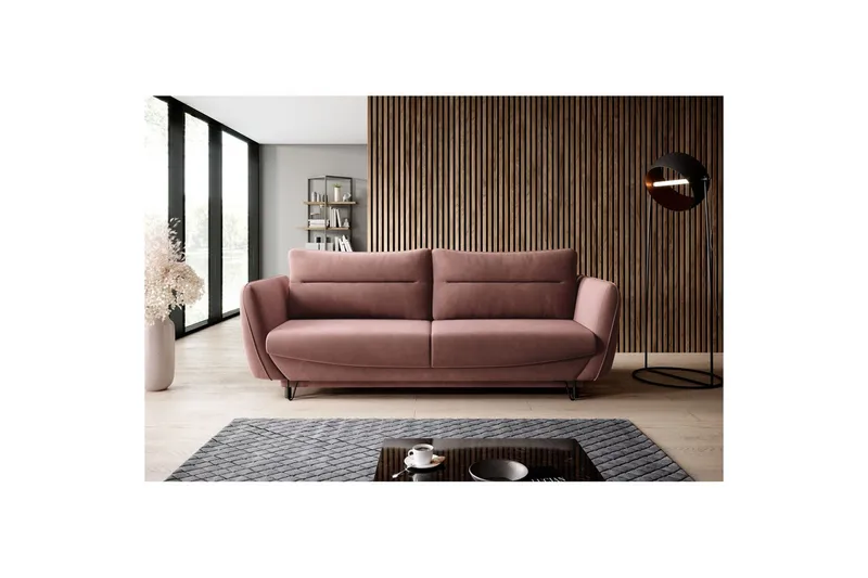 Soffa Eltap Silva 236x95x90 cm, Lukso 24, Rosa