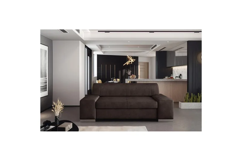 Soffa Eltap Porto, Dora 28, Mörkbrun, 2190x62x73 cm