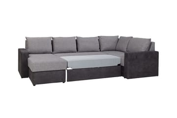 Staffin 4-sits Hörnbäddsoffa Dark grey/Light grey - Möbler - Soffa - Bäddsoffa