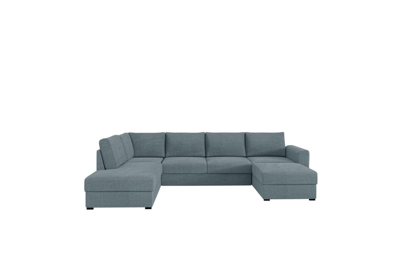 Taberk Bäddsoffa med Divan och Schäslong 4-sits, Grå