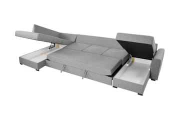 Taberk Bäddsoffa med Divan och Schäslong 5-sits - Brun - Möbler - Soffa - Bäddsoffa