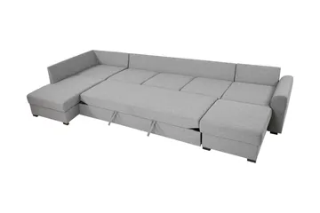 Taberk Bäddsoffa med Divan och Schäslong 5-sits - Grå - Möbler - Soffa - Bäddsoffa