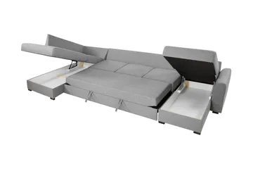 Taberk Bäddsoffa med Divan och Schäslong 5-sits - Marinblå - Möbler - Soffa - Bäddsoffa