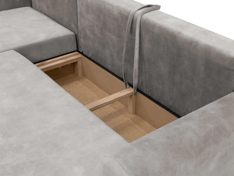 Tacon 3-sits Bäddsoffa med divan - grå - Möbler - Soffa - Bäddsoffa