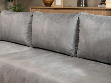 Tacon 3-sits Bäddsoffa med divan - grå - Möbler - Soffa - Bäddsoffa