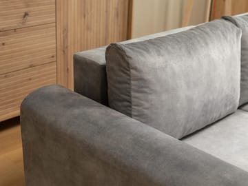 Tacon 3-sits Bäddsoffa med divan - grå - Möbler - Soffa - Bäddsoffa