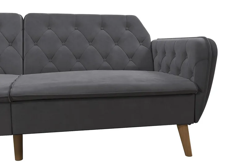 Tallulah 2-sits Bäddsoffa Grå - Novogratz - Möbler - Soffa - Bäddsoffa
