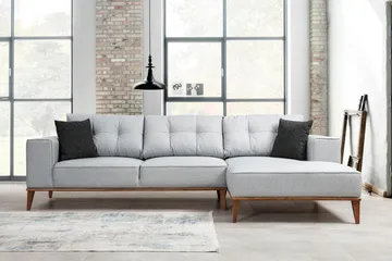 Thrill Bäddsoffa med Divan Höger - Grå - Möbler - Soffa - Bäddsoffa