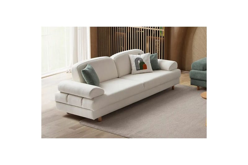 Torrelis Bäddsoffa 3-sits - Vit - Möbler - Soffa - Bäddsoffa