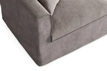 Travstad 3-sits Bäddsoffa med HVILA Bäddmadrass 140x200 cm Polyesterskum med Tvättbar klädsel - Grå - Möbler - Soffa - Bäddsoffa