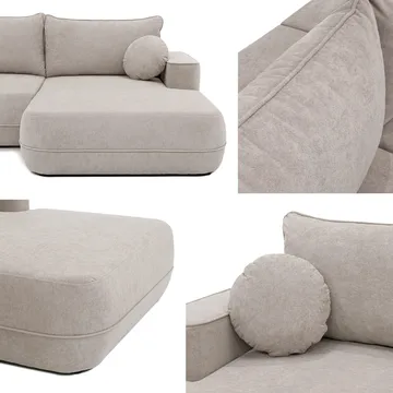 Uppland Bäddsoffa Dubbeldivan 5-sits - Beige - Möbler - Soffa - Bäddsoffa
