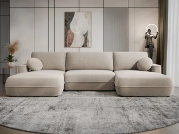 Uppland Bäddsoffa Dubbeldivan 5-sits - Beige - Möbler - Soffa - Bäddsoffa