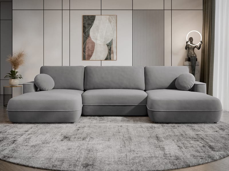 Uppland Bäddsoffa Dubbeldivan 5-sits - Grå - Möbler - Soffa - Bäddsoffa