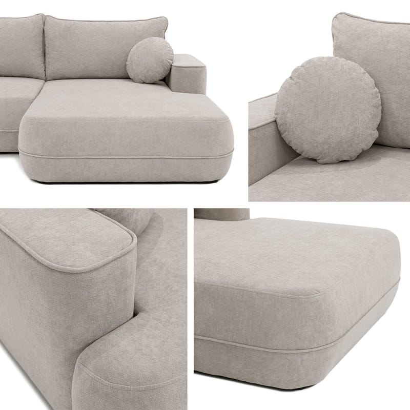 Uppland Bäddsoffa med Divan 3-sits - Beige - Möbler - Soffa - Bäddsoffa