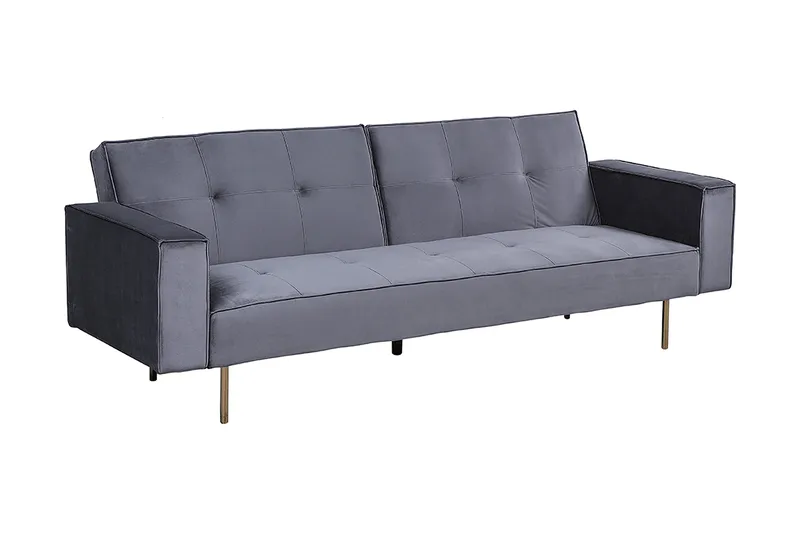 Visnes Bäddsoffa 218 cm, Grå