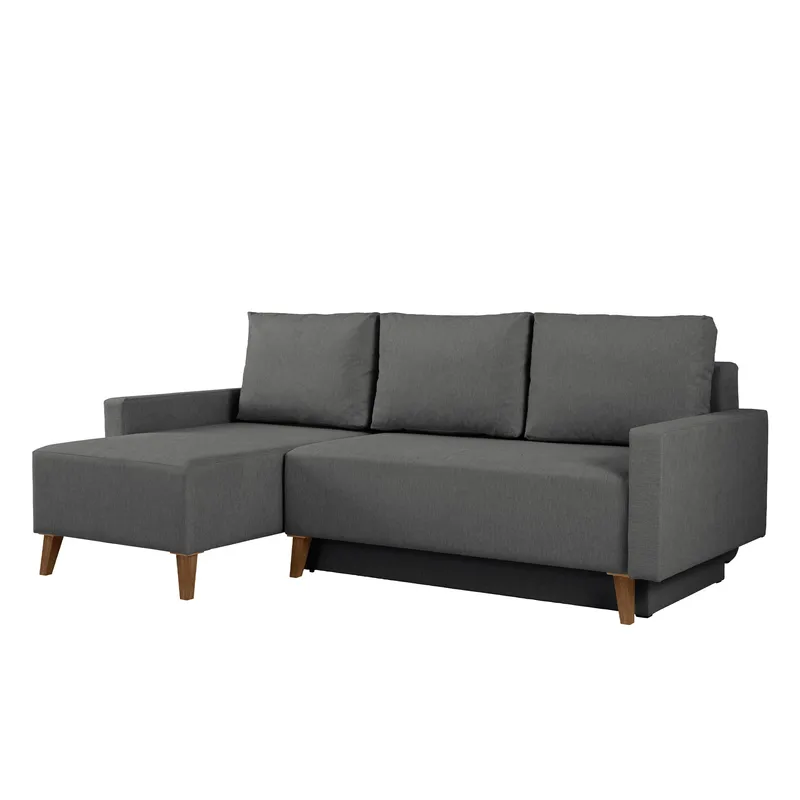 Waldsten 3-sits Bäddsoffa med Divan, Grå