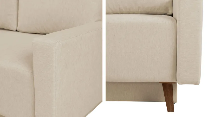 Waldsten 3-sits Bäddsoffa med Divan - Grå - Möbler - Soffa - Bäddsoffa