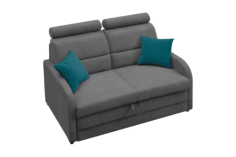 Wibaro Bäddsoffa 144x91x117 cm, Grå