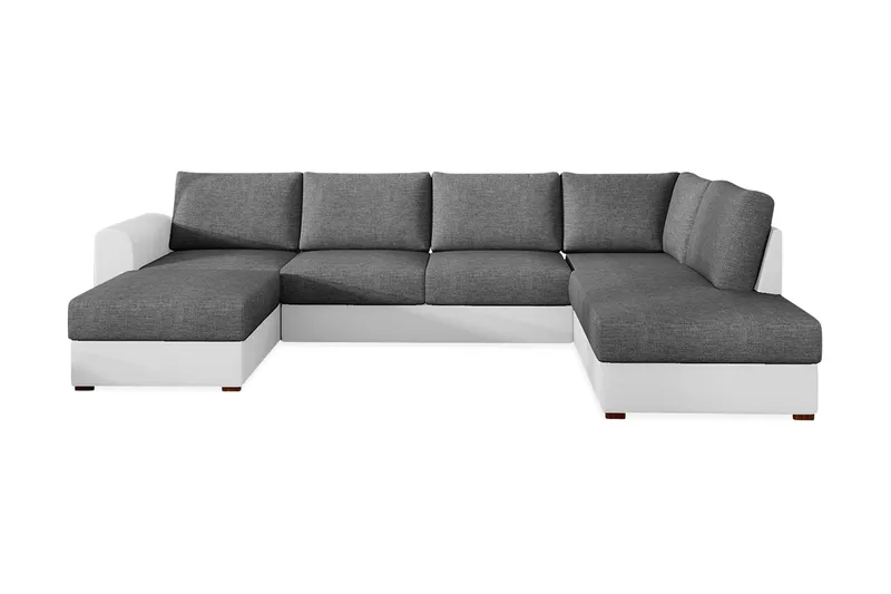 Wilma 6-sits Bäddsoffa, Grå/Vit