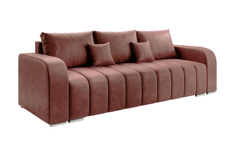 Zulueta 4-sits Bäddsoffa Vänster, Rosa