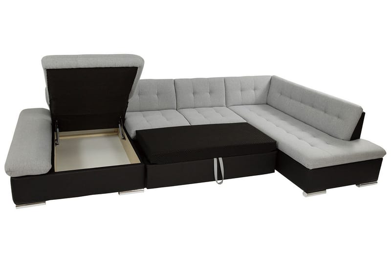 Zumar 4-sits Bäddsoffa Höger - Grå - Möbler - Soffa - Bäddsoffa
