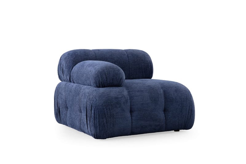 Belgin Bubblig Soffa 2-sits med fasta armstöd - Blå - Möbler - Soffa - Modulsoffor - Komplett modulsoffa