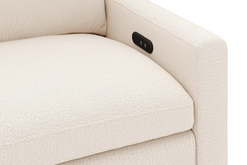 Barsele 2-sits Elektrisk Reclinersoffa - Beige - Möbler - Soffa - Biosoffa & reclinersoffa - 2 sits biosoffa & reclinersoffa
