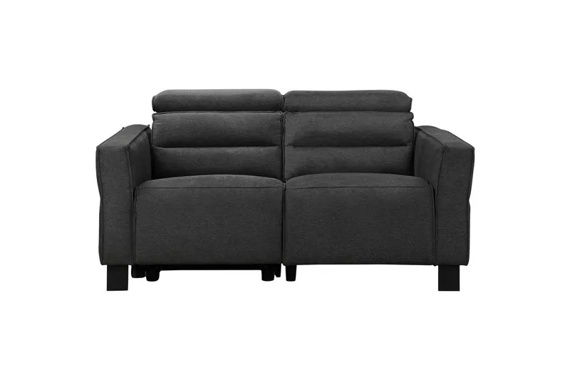 Carpari 2-sits Reclinersoffa 162 cm med Justerbara Nackstöd i Tyg, Grå