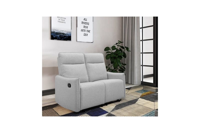 Lugo Reclinersoffa 2-sits - Grå - Möbler - Soffa - Biosoffa & reclinersoffa - 2 sits biosoffa & reclinersoffa