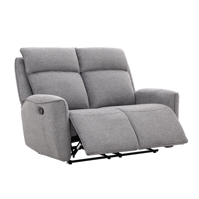 Reclinersoffa Östvik 2-sits med manuell mekanism - grå - Möbler - Soffa - Biosoffa & reclinersoffa - 2 sits biosoffa & reclinersoffa