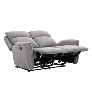 Reclinersoffa Östvik 2-sits med manuell mekanism - grå - Möbler - Soffa - Biosoffa & reclinersoffa - 2 sits biosoffa & reclinersoffa